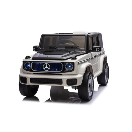 Auto Elettrica per Bambini  Mercedes EQG 63 Concept 12V Ruote in Gomma Full Optional Sedile Pelle Porte Apribili Telecomando