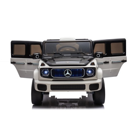 Auto Elettrica per Bambini  Mercedes EQG 63 Concept 12V Ruote in Gomma Full Optional Sedile Pelle Porte Apribili Telecomando