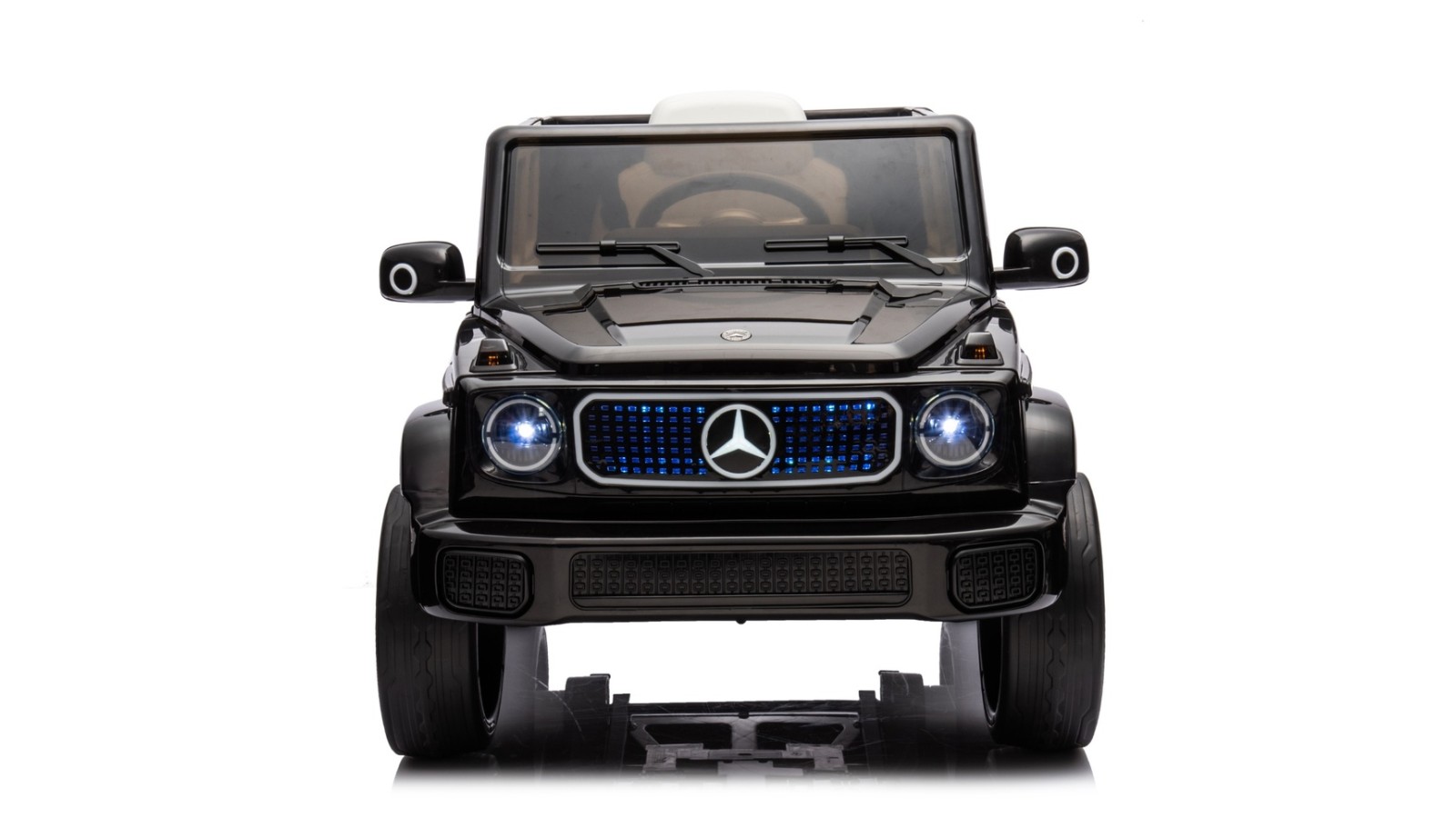 Auto Elettrica per Bambini  Mercedes EQG 63 Concept 12V Ruote in Gomma Full Optional Sedile Pelle Porte Apribili Telecomando