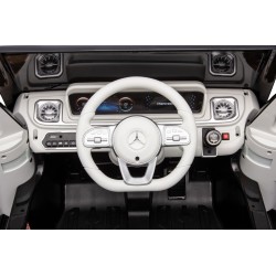 Auto Elettrica per Bambini  Mercedes EQG 63 Concept 12V Ruote in Gomma Full Optional Sedile Pelle Porte Apribili Telecomando