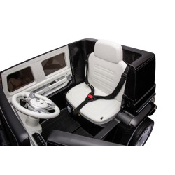 Auto Elettrica per Bambini  Mercedes EQG 63 Concept 12V Ruote in Gomma Full Optional Sedile Pelle Porte Apribili Telecomando