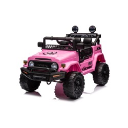 Auto Elettrica per Bambini Jeep Toyota Fj Cruiser 12V Ruote in Gomma Full Optional Sedile Pelle Porte Apribili Telecomando