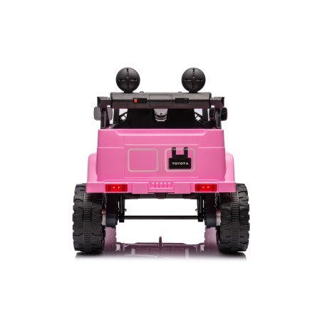 Auto Elettrica per Bambini Jeep Toyota Fj Cruiser 12V Ruote in Gomma Full Optional Sedile Pelle Porte Apribili Telecomando