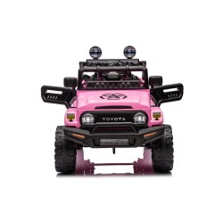 Auto Elettrica per Bambini Jeep Toyota Fj Cruiser 12V Ruote in Gomma Full Optional Sedile Pelle Porte Apribili Telecomando
