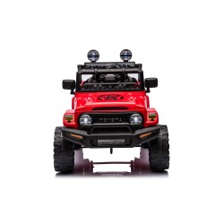 Auto Elettrica per Bambini Jeep Toyota Fj Cruiser 12V Ruote in Gomma Full Optional Sedile Pelle Porte Apribili Telecomando