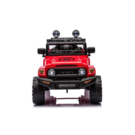 Auto Elettrica per Bambini Jeep Toyota Fj Cruiser 12V Ruote in Gomma Full Optional Sedile Pelle Porte Apribili Telecomando