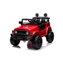 Auto Elettrica per Bambini Jeep Toyota Fj Cruiser 12V Ruote in Gomma Full Optional Sedile Pelle Porte Apribili Telecomando