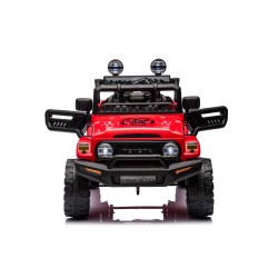 Auto Elettrica per Bambini Jeep Toyota Fj Cruiser 12V Ruote in Gomma Full Optional Sedile Pelle Porte Apribili Telecomando