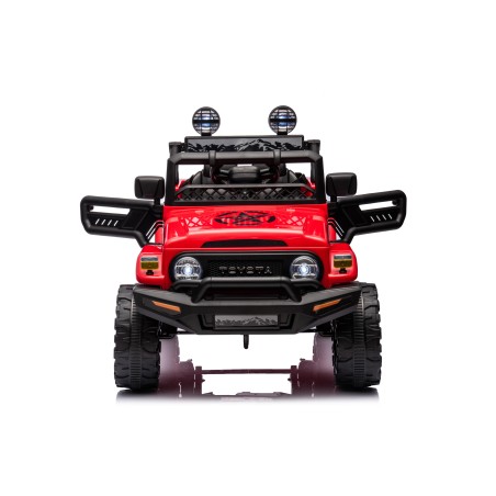 Auto Elettrica per Bambini Jeep Toyota Fj Cruiser 12V Ruote in Gomma Full Optional Sedile Pelle Porte Apribili Telecomando