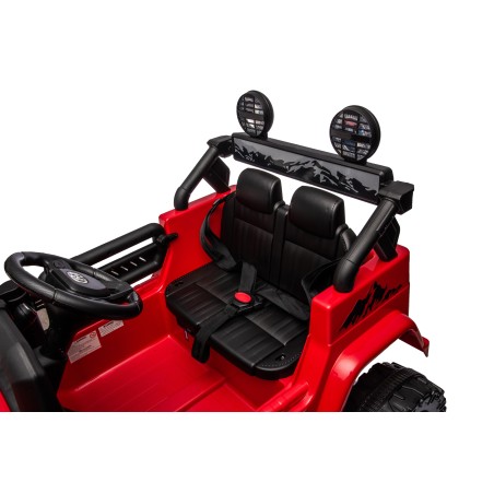 Auto Elettrica per Bambini Jeep Toyota Fj Cruiser 12V Ruote in Gomma Full Optional Sedile Pelle Porte Apribili Telecomando