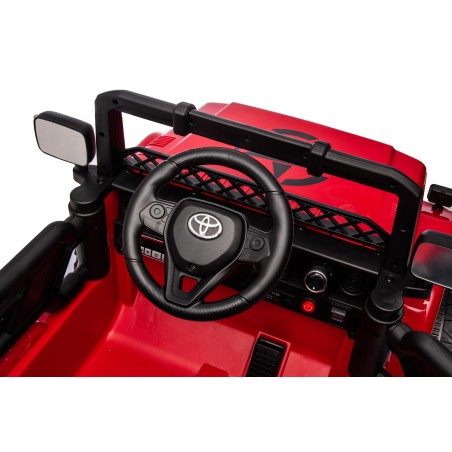 Auto Elettrica per Bambini Jeep Toyota Fj Cruiser 12V Ruote in Gomma Full Optional Sedile Pelle Porte Apribili Telecomando
