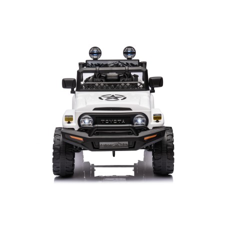 Auto Elettrica per Bambini Jeep Toyota Fj Cruiser 12V Ruote in Gomma Full Optional Sedile Pelle Porte Apribili Telecomando