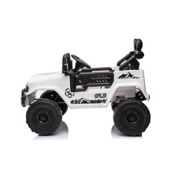 Auto Elettrica per Bambini Jeep Toyota Fj Cruiser 12V Ruote in Gomma Full Optional Sedile Pelle Porte Apribili Telecomando