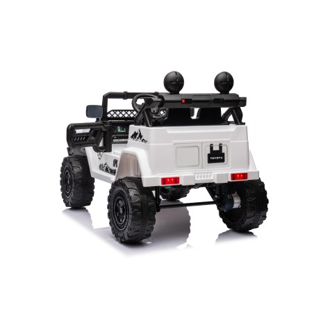 Auto Elettrica per Bambini Jeep Toyota Fj Cruiser 12V Ruote in Gomma Full Optional Sedile Pelle Porte Apribili Telecomando