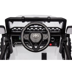 Auto Elettrica per Bambini Jeep Toyota Fj Cruiser 12V Ruote in Gomma Full Optional Sedile Pelle Porte Apribili Telecomando