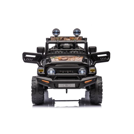 Auto Elettrica per Bambini Jeep Toyota Fj Cruiser 12V Ruote in Gomma Full Optional Sedile Pelle Porte Apribili Telecomando