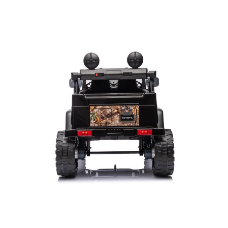Auto Elettrica per Bambini Jeep Toyota Fj Cruiser 12V Ruote in Gomma Full Optional Sedile Pelle Porte Apribili Telecomando