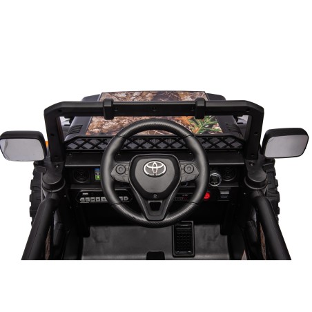 Auto Elettrica per Bambini Jeep Toyota Fj Cruiser 12V Ruote in Gomma Full Optional Sedile Pelle Porte Apribili Telecomando