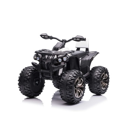 Quad Elettrico per Bambini 12V ATV Off-Road 4 x 4 Motori 12v Batteria Potenziata 14AH Sospensioni Bianco