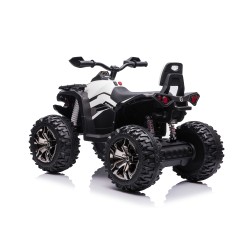 Quad Elettrico per Bambini 12V ATV Off-Road 4 x 4 Motori 12v Batteria Potenziata 14AH Sospensioni Bianco