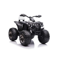 Quad Elettrico per Bambini 12V ATV Off-Road 4 x 4 Motori 12v Batteria Potenziata 14AH Sospensioni Bianco