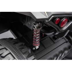 Quad Elettrico per Bambini 12V ATV Off-Road 4 x 4 Motori 12v Batteria Potenziata 14AH Sospensioni Bianco