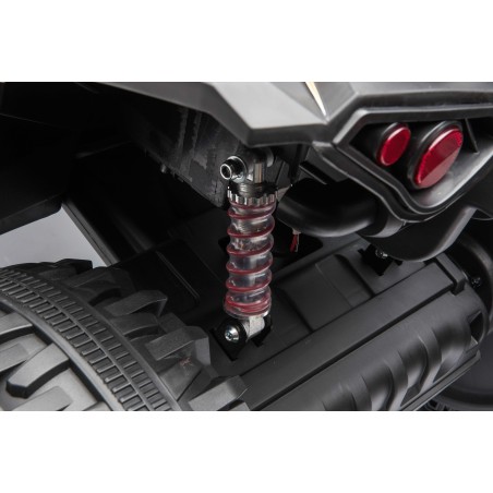 Quad Elettrico per Bambini 12V ATV Off-Road 4 x 4 Motori 12v Batteria Potenziata 14AH Sospensioni Bianco