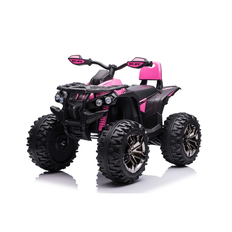 Quad Elettrico per Bambini 12V ATV Off-Road 4 x 4 Motori 12v Batteria Potenziata 14AH Sospensioni Rosa Quad Elettrico per Bambini 12V ATV Off-Road 4 x 4 Motori 12v Batteria Potenziata 14AH Sospensioni Rosa