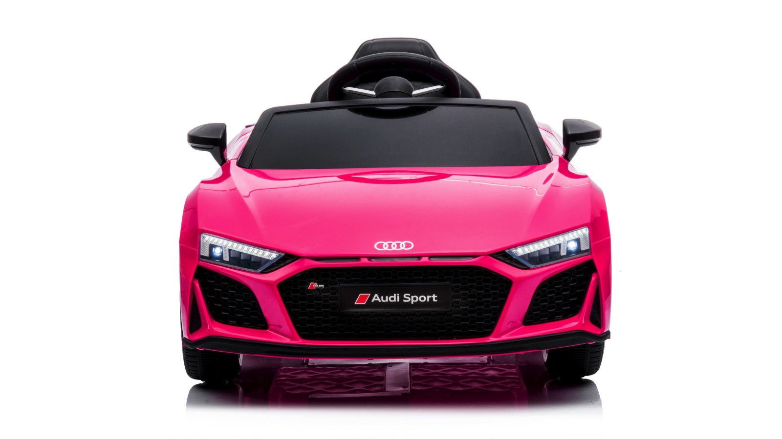Auto Macchina Elettrica 12V NEW Audi R8 Spyder per Bambini Led MP3 con Telecomando Sedile in pelle Rosa