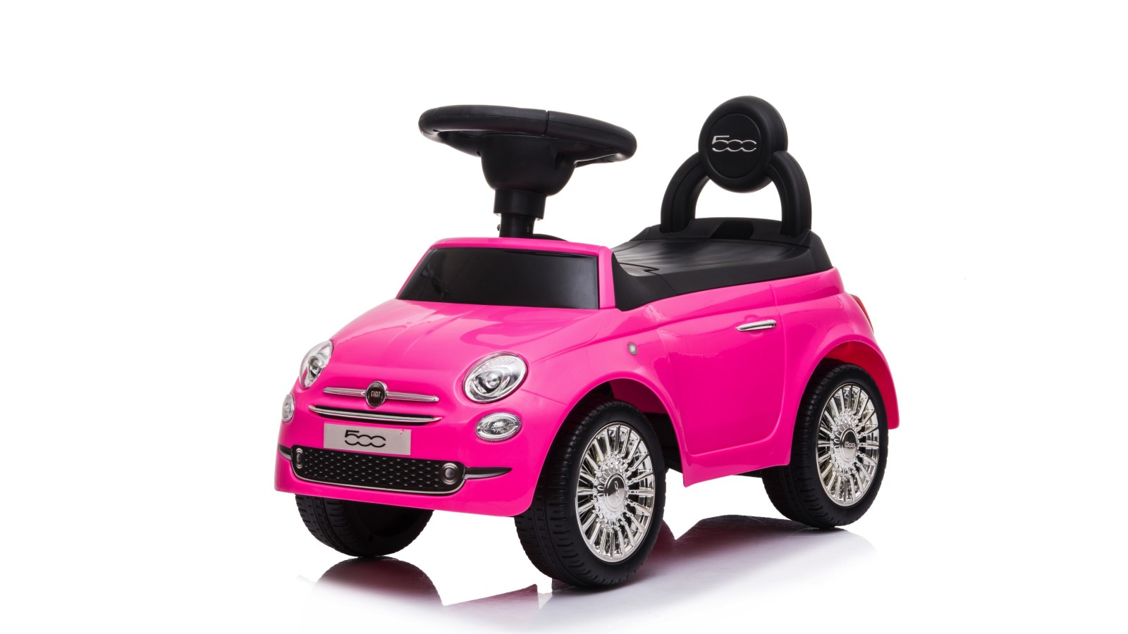 Auto a Spinta Macchinina Primi Passi Cavalcabile Per Bambini Con suoni Fiat 500 Rosa