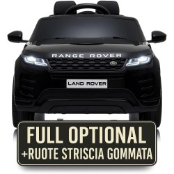 Auto Macchina Elettrica Range Rover Evoque 12V per Bambini sedile in pelle porte apribili Con telecomando Full accessori (NERO)