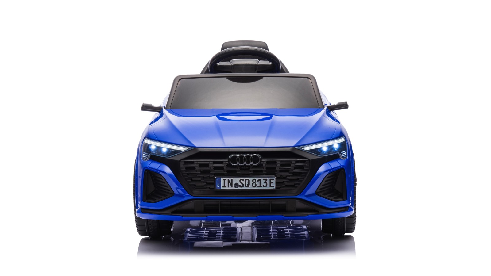 Auto Macchina Elettrica per Bambini 12V Audi SQ8 e-tron Sedile Pelle con Telecomando Cintura di Sicurezza Porte Apribili Grigia