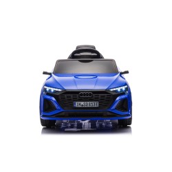Auto Macchina Elettrica per Bambini 12V Audi SQ8 e-tron Sedile Pelle con Telecomando Cintura di Sicurezza Porte Apribili Grigia