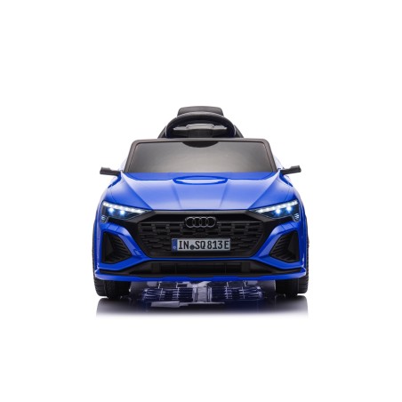 Auto Macchina Elettrica per Bambini 12V Audi SQ8 e-tron Sedile Pelle con Telecomando Cintura di Sicurezza Porte Apribili Grigia