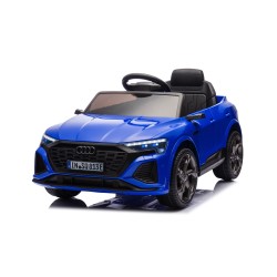 Auto Macchina Elettrica per Bambini 12V Audi SQ8 e-tron Sedile Pelle con Telecomando Cintura di Sicurezza Porte Apribili Grigia