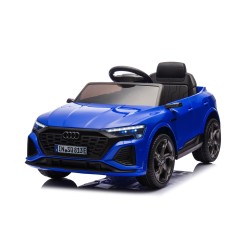 Auto Macchina Elettrica per Bambini 12V Audi SQ8 e-tron Sedile Pelle con Telecomando Cintura di Sicurezza Porte Apribili Grigia
