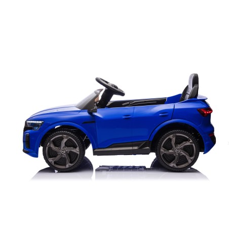 Auto Macchina Elettrica per Bambini 12V Audi SQ8 e-tron Sedile Pelle con Telecomando Cintura di Sicurezza Porte Apribili Grigia