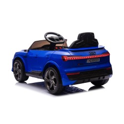 Auto Macchina Elettrica per Bambini 12V Audi SQ8 e-tron Sedile Pelle con Telecomando Cintura di Sicurezza Porte Apribili Grigia