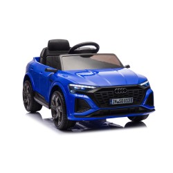 Auto Macchina Elettrica per Bambini 12V Audi SQ8 e-tron Sedile Pelle con Telecomando Cintura di Sicurezza Porte Apribili Grigia