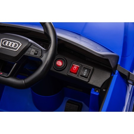 Auto Macchina Elettrica per Bambini 12V Audi SQ8 e-tron Sedile Pelle con Telecomando Cintura di Sicurezza Porte Apribili Grigia