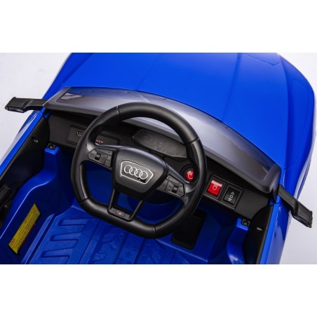Auto Macchina Elettrica per Bambini 12V Audi SQ8 e-tron Sedile Pelle con Telecomando Cintura di Sicurezza Porte Apribili Grigia