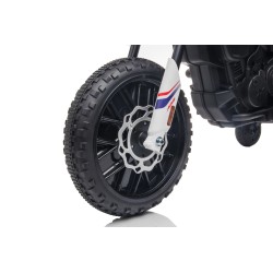 Moto Elettrica 12V per bambini Aprilia RX con Musiche Luci Mp3 Marcia avanti e indietro Sospensione a Molla