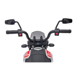 Moto Elettrica 12V per bambini Aprilia RX con Musiche Luci Mp3 Marcia avanti e indietro Sospensione a Molla
