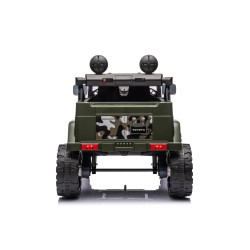 Auto Elettrica per Bambini Jeep Toyota Fj Cruiser 12V Ruote in Gomma Full Optional Sedile Pelle Porte Apribili Telecomando Army