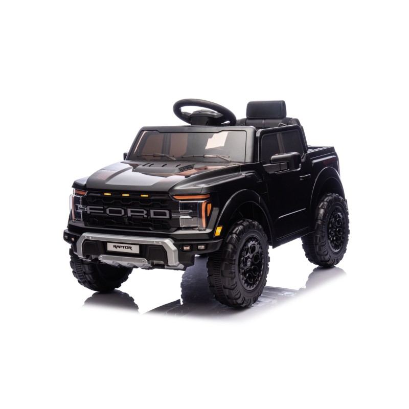 Auto Elettrica Bambini Ford Raptor 12V con Telecomando Porte Apribili, Bluetooth Luci LED e Tappetini