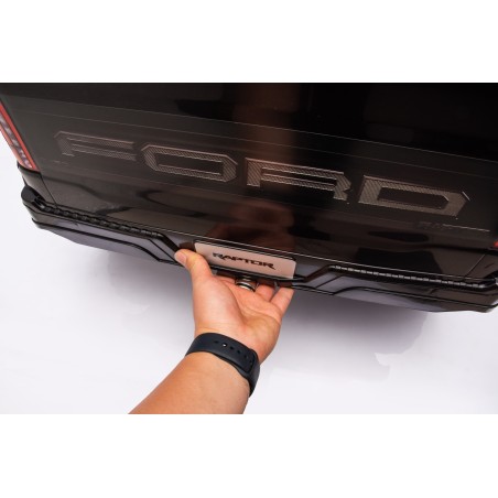 Auto Elettrica Bambini Ford Raptor 12V con Telecomando Porte Apribili, Bluetooth Luci LED e Tappetini