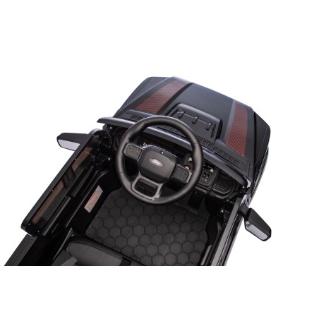 Auto Elettrica Bambini Ford Raptor 12V con Telecomando Porte Apribili, Bluetooth Luci LED e Tappetini