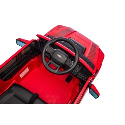 Auto Elettrica Bambini Ford Raptor 12V con Telecomando Porte Apribili, Bluetooth Luci LED e Tappetini Rosso