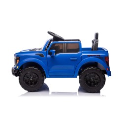 Auto Elettrica Bambini Ford Raptor 12V con Telecomando Porte Apribili, Bluetooth Luci LED e Tappetini Blue