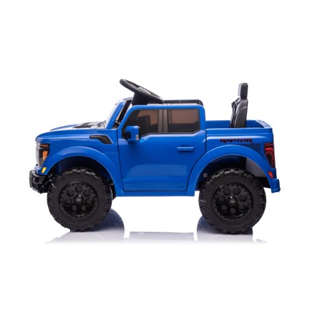 Auto Elettrica Bambini Ford Raptor 12V con Telecomando Porte Apribili, Bluetooth Luci LED e Tappetini Blue